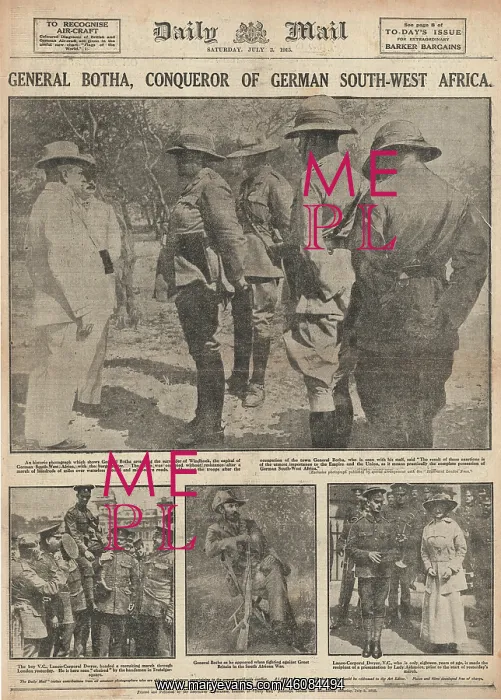 : General Louis Botha accepts the German surrender at Windhoek : General Louis Botha accepts the German surrender at Windhoek