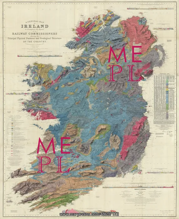: A general map of Ireland (Griffith, 1855) : A general map of Ireland (Griffith, 1855)