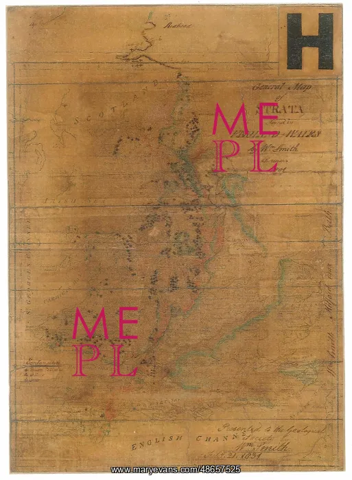: General map of strata found in England and Wales : General map of strata found in England and Wales