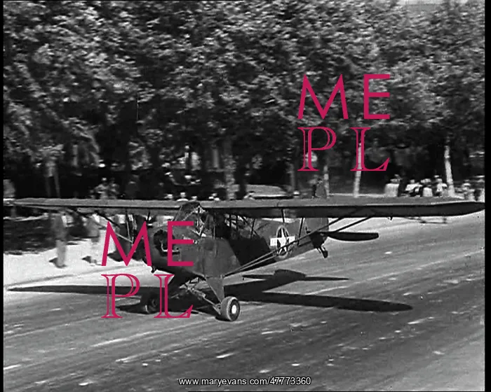 : General Mark W. Clark's Personal Plane Taking off : General Mark W. Clark's Personal Plane Taking off