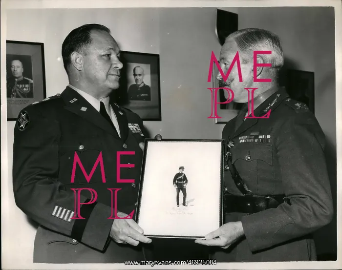 : General Mayo, Manor General Rooney, watercolour presentation : General Mayo, Manor General Rooney, watercolour presentation