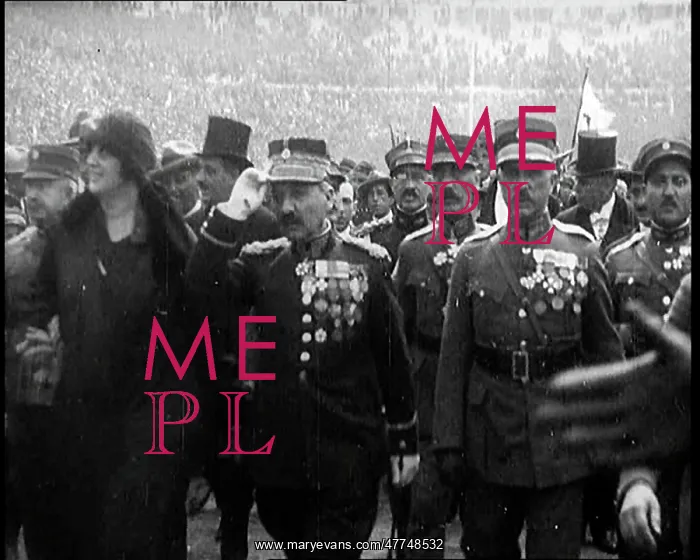 : General Pangalos in a Crowd Filled Stadium : General Pangalos in a Crowd Filled Stadium