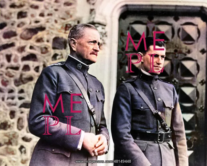: General Pershing in France, WW1 : General Pershing in France, WW1