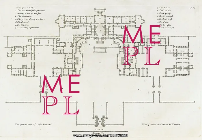  : General plan of Castle Howard, Yorkshire