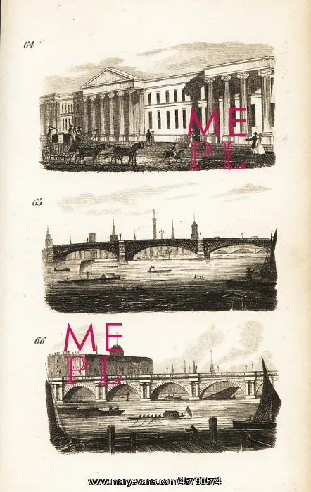 : The General Post-Office, Southwark Bridge and Waterloo : The General Post-Office, Southwark Bridge and Waterloo