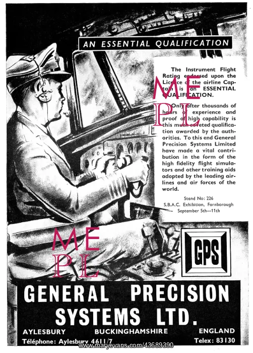 : General Precision Systems. G.P.S. Flight Simulators : General Precision Systems. G.P.S. Flight Simulators