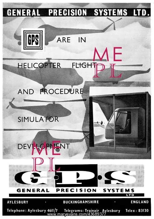 : General Precision Systems. GPS Flight Simulators 1960 : General Precision Systems. GPS Flight Simulators 1960