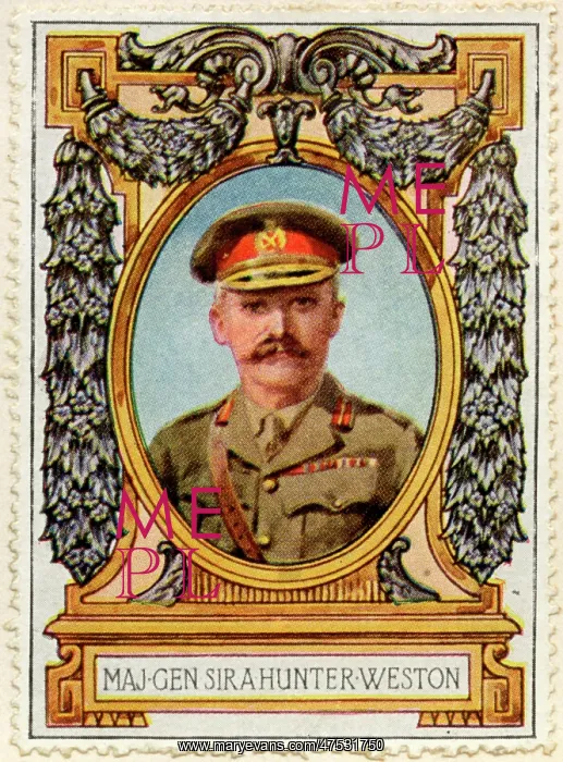 : General Sir A. Hunter-Weston / Stamp : General Sir A. Hunter-Weston / Stamp