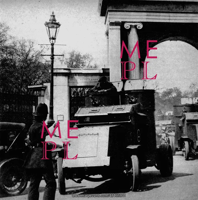 : General strike in Britain, 1926. Policeman on : General strike in Britain, 1926. Policeman on