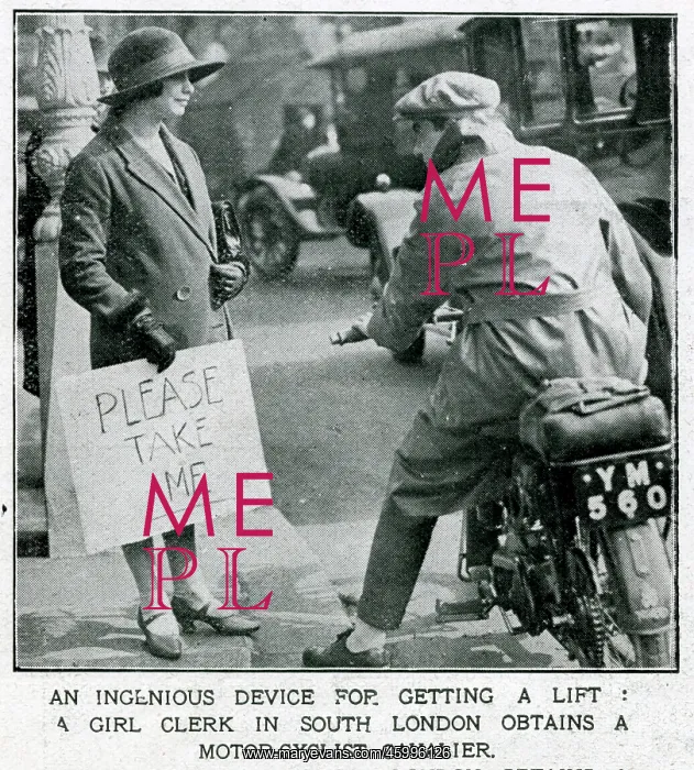 : The General Strike - hitching a lift 1926 : The General Strike - hitching a lift 1926