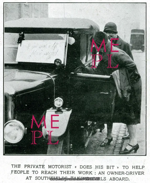 : The General Strike - hitching a lift : The General Strike - hitching a lift