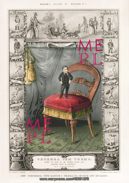  : General Tom Thumb, a dwarf who performed for P.T