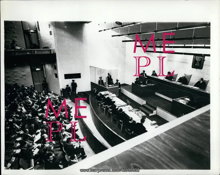 : General view of Adolf Eichmann trial in Jerusalem : General view of Adolf Eichmann trial in Jerusalem