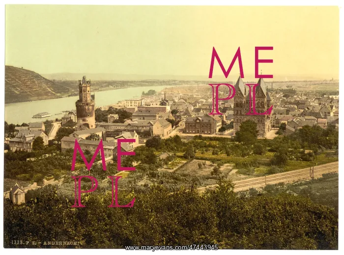  : General view, Andernach, the Rhine, Germany