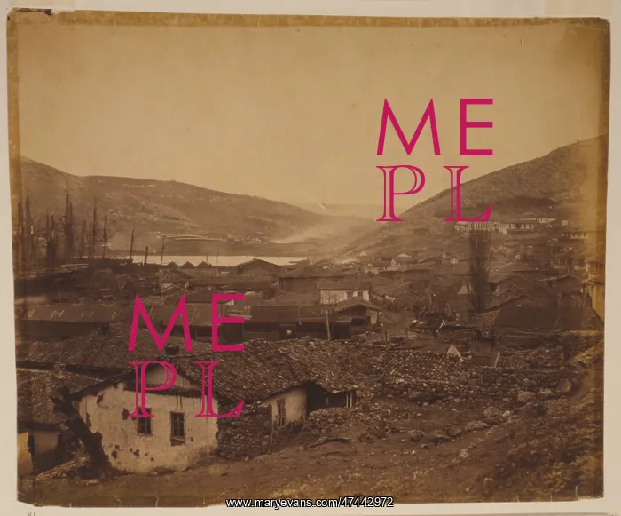 : General view of Balaklava, the hospital on the right : General view of Balaklava, the hospital on the right