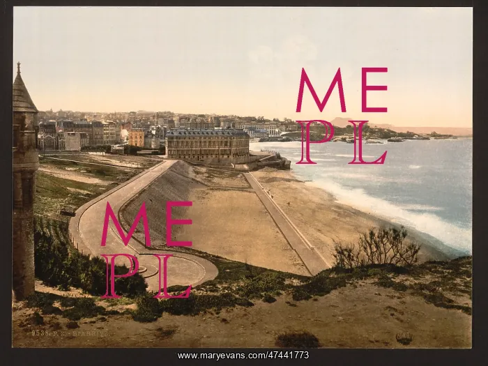 : General view, Biarritz, Pyrenees, France : General view, Biarritz, Pyrenees, France