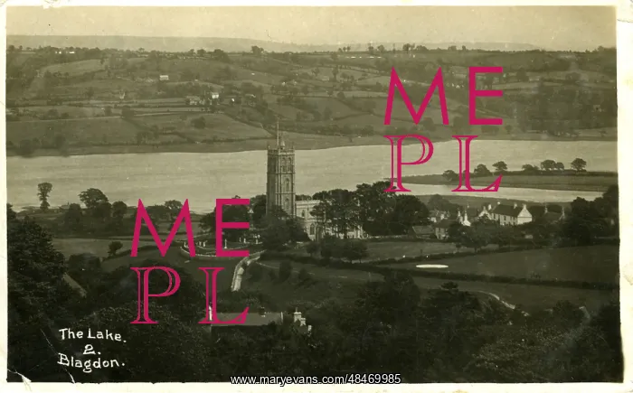 : General View, Blagdon Lake 1914 : General View, Blagdon Lake 1914