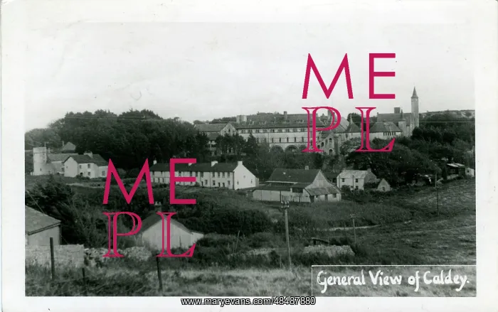 : General View, Caldey Island, Wales : General View, Caldey Island, Wales