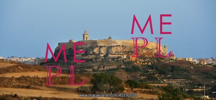  : Malta. General view of the Citadella, Victoria