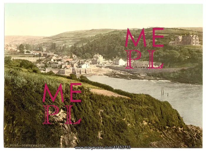 : General view, Combemartin i.e. Combe Martin, England : General view, Combemartin i.e. Combe Martin, England