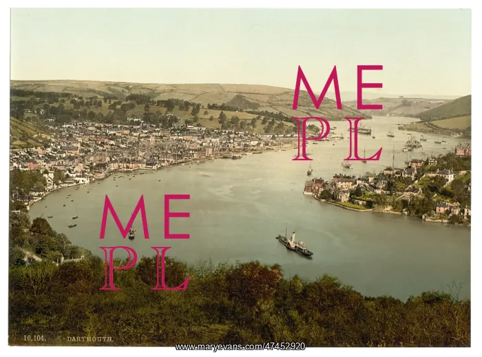 : General view, Dartmouth, England : General view, Dartmouth, England