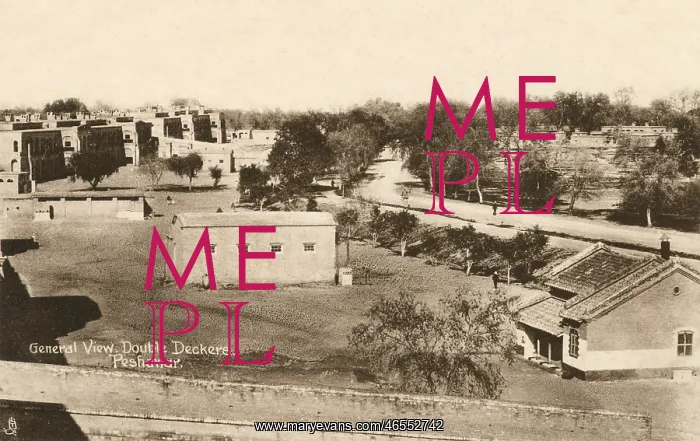 : General view of the Double-deckers, Peshawar : General view of the Double-deckers, Peshawar