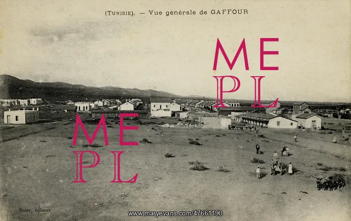  : General view of Gaffour (Gaafour), Tunisia, North Africa