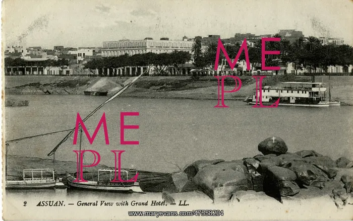  : General view with Grand Hotel, Aswan, Egypt