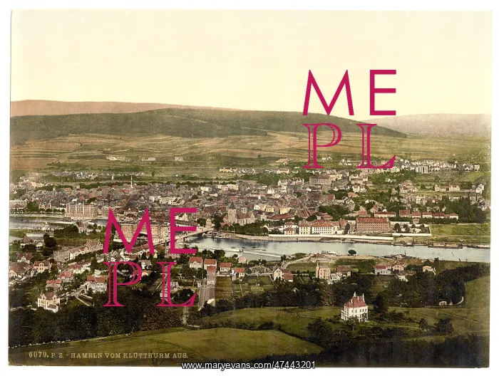 : General view, Hameln, Hanover, Germany : General view, Hameln, Hanover, Germany