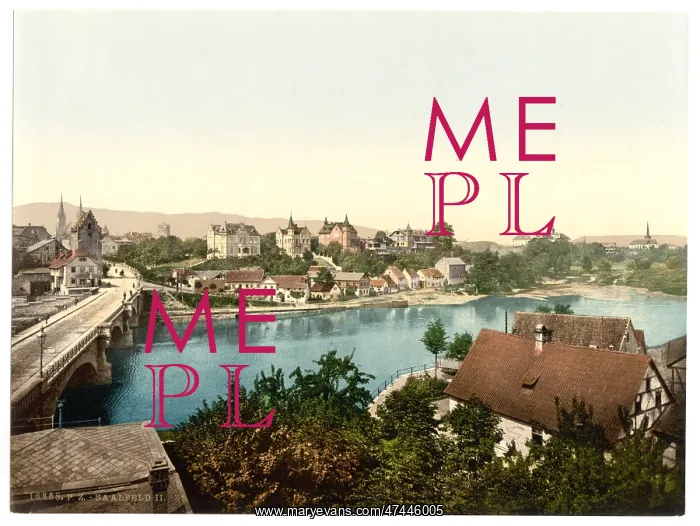 : General view, II. Saalfeld, Thuringia, Germany : General view, II. Saalfeld, Thuringia, Germany