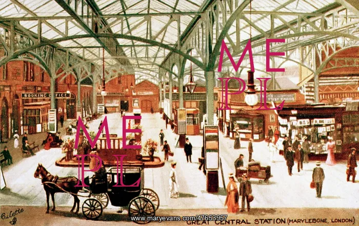 : General view inside Marylebone Station, London : General view inside Marylebone Station, London