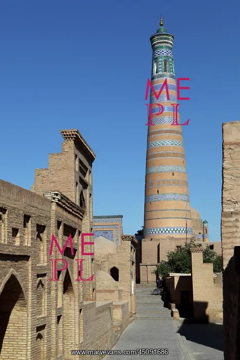 : Khiva. General view of Islam Hodja Minaret, 1910 : Khiva. General view of Islam Hodja Minaret, 1910