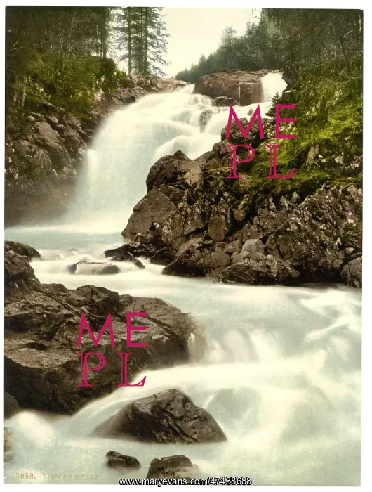 : General view, Linn of Muick, Scotland : General view, Linn of Muick, Scotland