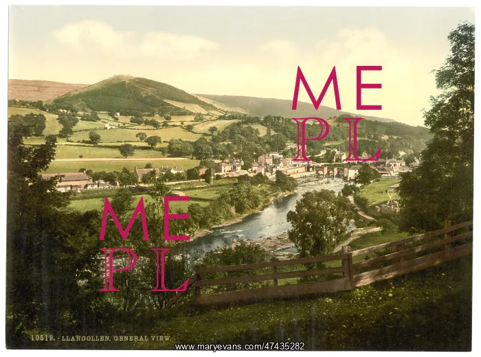 : General view, Llangollen, Wales : General view, Llangollen, Wales