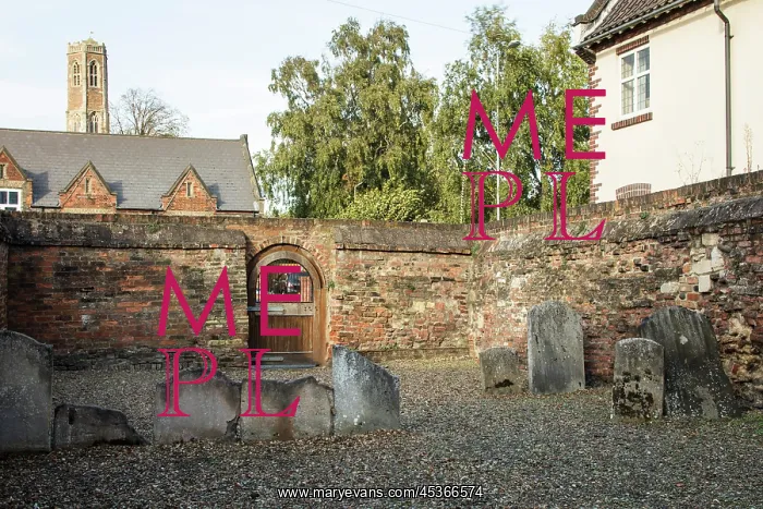 : General view looking across the enclosed cemetery : General view looking across the enclosed cemetery