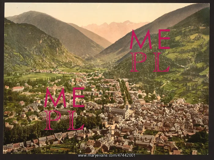: General view, Luchon, Pyrenees, France : General view, Luchon, Pyrenees, France