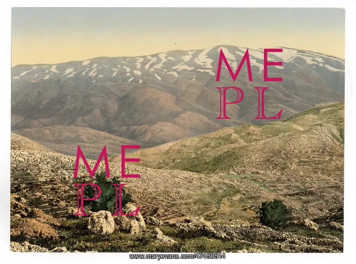 : General view, Mount Hermon, Holy Land (i.e. Lebanon and Syr : General view, Mount Hermon, Holy Land (i.e. Lebanon and Syr
