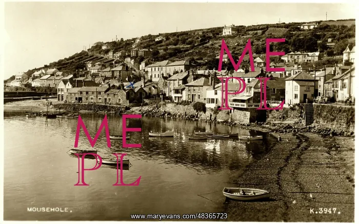 : General View, Mousehole, Cornwall : General View, Mousehole, Cornwall
