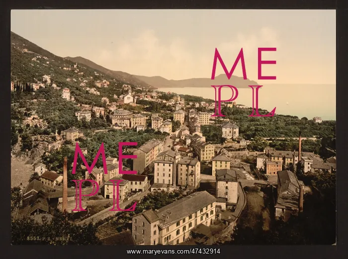 : General view, Nervi, Genoa, Italy : General view, Nervi, Genoa, Italy