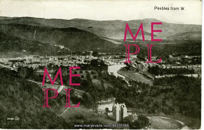 : General View, Peebles, Peeblesshire : General View, Peebles, Peeblesshire