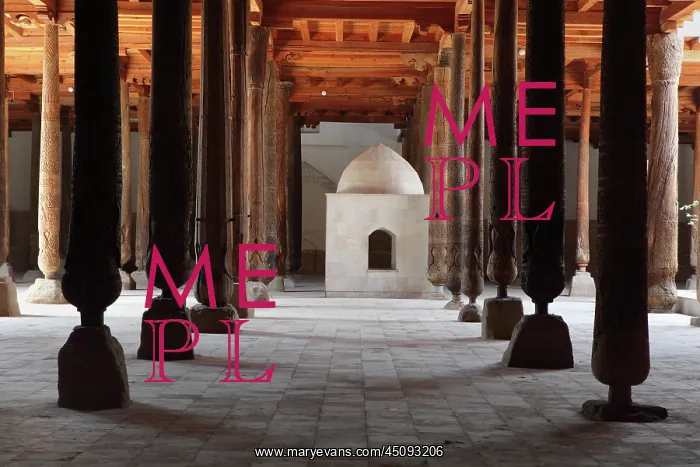 : Khiva. General view of Prayer Hall, Juma Mosque : Khiva. General view of Prayer Hall, Juma Mosque
