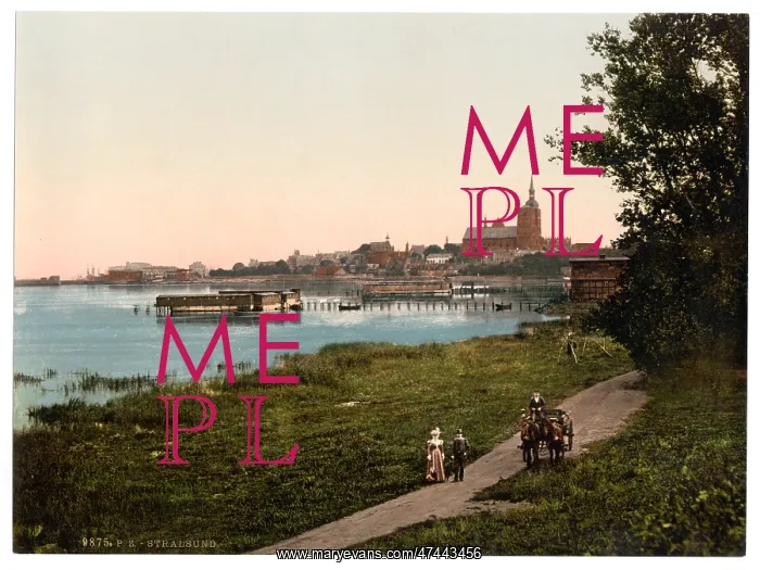 : General view, from Promenade, Stralsund, Pommeraina sic, Ger : General view, from Promenade, Stralsund, Pommeraina sic, Ger