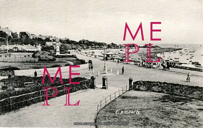 : General View of the Shore, Exmouth, Devon : General View of the Shore, Exmouth, Devon