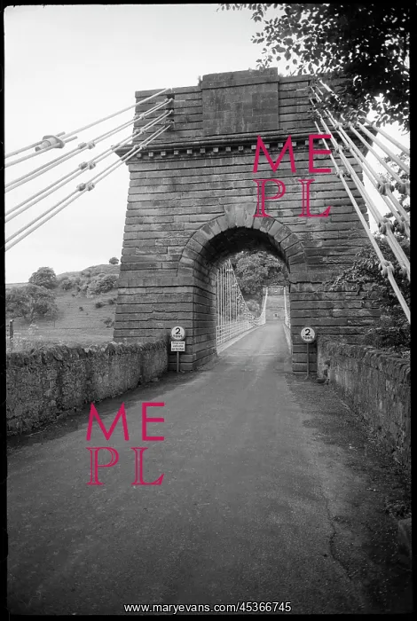 : A general view of the Union Bridge, showing the : A general view of the Union Bridge, showing the