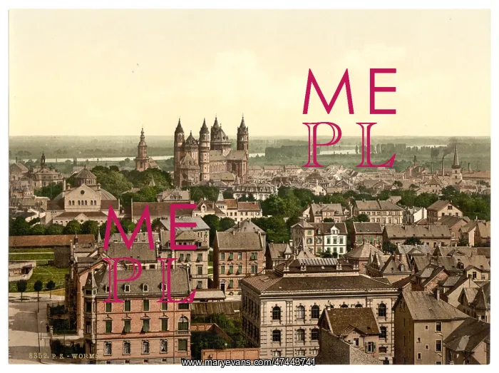 : General view, Worms, the Rhine, Germany : General view, Worms, the Rhine, Germany