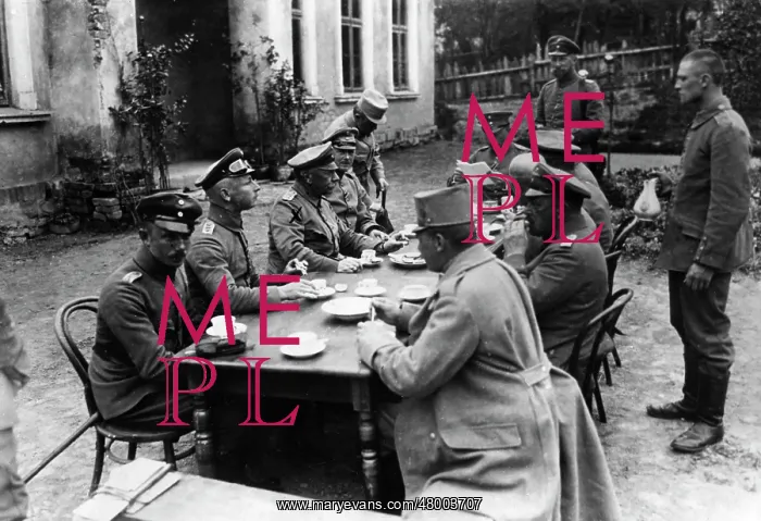 : General von Emmich and staff on Western Front : General von Emmich and staff on Western Front