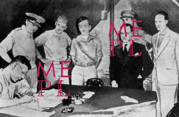 : General Walter Bedell Smith at the signing of the armistice : General Walter Bedell Smith at the signing of the armistice