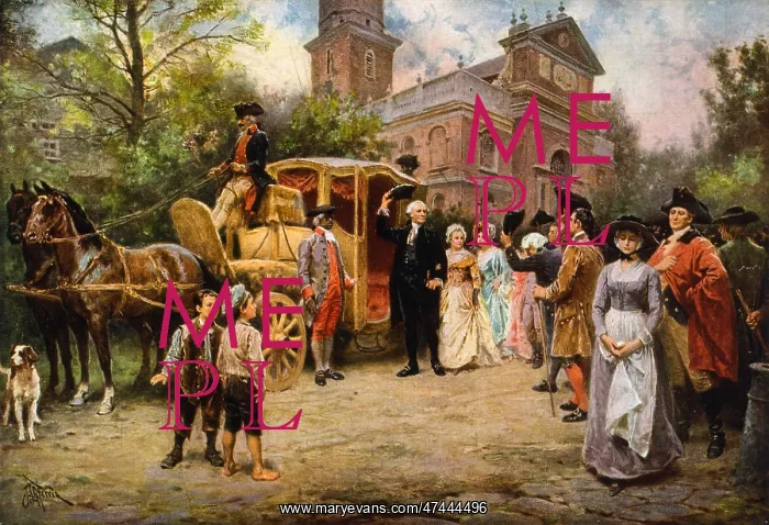 : General Washington at Christ Church, Easter Sunday, 1795 : General Washington at Christ Church, Easter Sunday, 1795