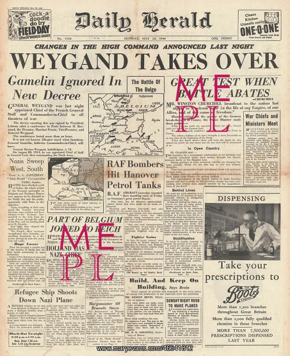 : General Weygand takes command of French Forces : General Weygand takes command of French Forces