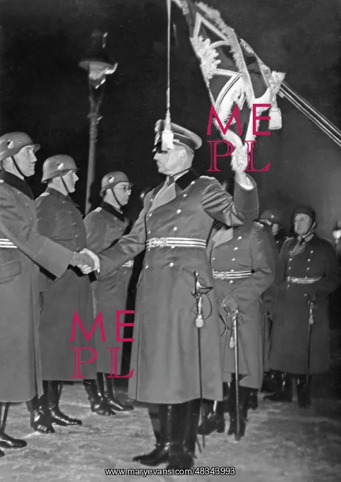 : General Wilhelm List at the flag handover, 1938 : General Wilhelm List at the flag handover, 1938